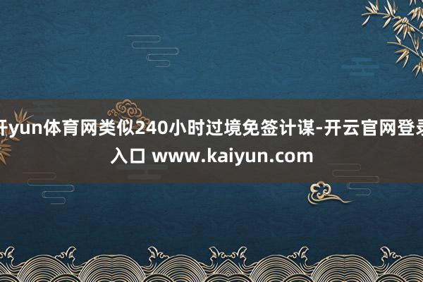 开yun体育网类似240小时过境免签计谋-开云官网登录入口 www.kaiyun.com